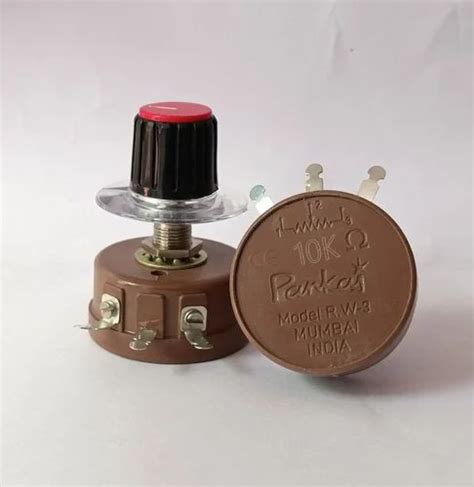 10k potentiometers with the brass colored metal housing|pankaj rw 1 potentiometer.